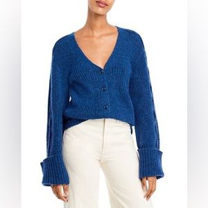 Phillip Lim Lofty Ribbed Cardigan New with tags , size M colour blue